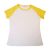 Blank Children´s Raglan Combed Cotton T-Shirt with Colorful Sleeve for Personlized Heat Transfer Printing