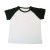 Blank Children´s Raglan Combed Cotton T-Shirt with Colorful Sleeve for Personlized Heat Transfer Printing
