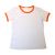 Blank Women´s Combed Cotton T-Shirt with Rim Colorful