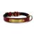 Quality Leather Pet Dog Cat Collar with ID Tags