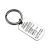 Stainless Steel Personalized Engraved Dog Tag Keychain to My Family / Love Gift
