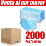 2000pcs 3 Capas Cubrebocas Desechable Anti Polvo