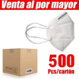 Venta al por mayor KN95 Cubrebocas Profesional, Filtro tipo Self-Priming, 500pcs por caja