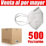 Venta al por mayor KN95 Cubrebocas Profesional, Filtro tipo Self-Priming, 500pcs por caja