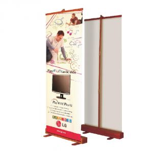 Roll Up Stand de banner de bambú (Desarrollado) 49 "x 78.8" (850 x 2000mm)