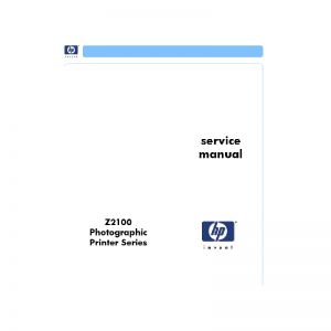 Manual de Servicio en Inglés HP Designjet Z2100
