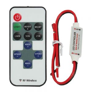 RF Wireless controlador Mini Dimmer para tira LED solo Color 3528 5050