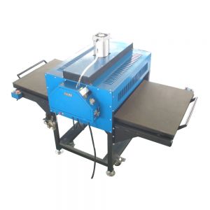 Mesa de trabajo doble neumática Máquina de prensa de calor de gran formato con estilo extraíble 24" x 31"