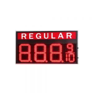 10" LED Gas Station Electronic Fuel Price Sign Red Color Regular