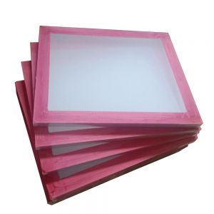 6 Pcs - 50.8 x 61cm Aluminum Frame with 180 White Mesh Silk Screen Printing Screens (Tubing:38 x 38mm)