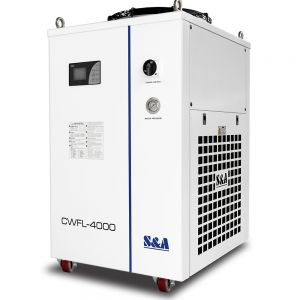 S&A CW-FL-4000ET Industrial Water Chiller for cooling 4000W fiber laser, 4.65HP, AC 3P 380V, 50Hz