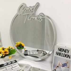 LED neon Good Time mirror light Size-23.2 X 25.6inches