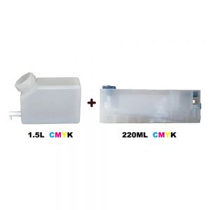 220ml and 1.5L Ink Tank with Single Connector for Solvent Inkjet Printer
