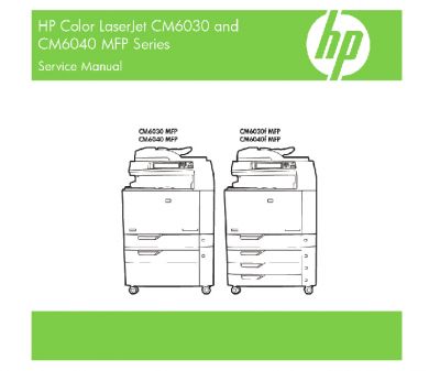 Manual de Servicio en Inglés HP Color LaserJet CM6030 CM6040 MFP