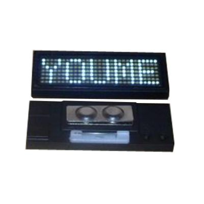 White LED Name Badge Whit Scrolling Message 4*1.3*0.2in( 102 x 33 x 5mm)