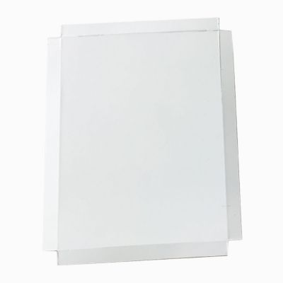 Paneles HD de aluminio en blanco para sublimación de 25x30cm con profundidad de 2.5cm.