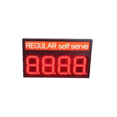 6" LED Gas Station Electronic Fuel Price Sign Red color Regular