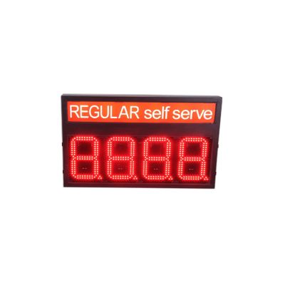 8" LED Gas Station Electronic Fuel Price Sign Red color Regular