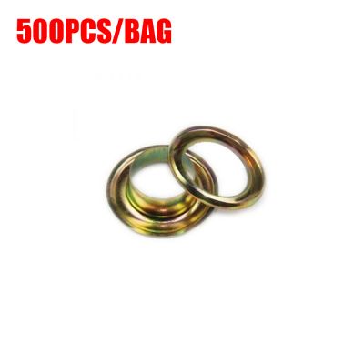 Ojillo dorado de acero #4 (10.5 mm) para mini ojilladora manual,500pcs/parcel