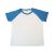 Blank Women´s Raglan Combed Cotton T-Shirt with Colorful Sleeve for Personlized Heat Transfer Printing