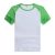 Playera Raglan para Niño de Algodón Mangas Coloridas 10pcs/pack