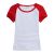 Playera Raglan para Mujer de Algodón Mangas Coloridas 10pcs/pack