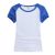 Playera Raglan para Mujer de Algodón Mangas Coloridas 10pcs/pack