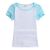 Playera Raglan para Mujer de Algodón Mangas Coloridas 10pcs/pack