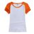 Playera Raglan para Mujer de Algodón Mangas Coloridas 10pcs/pack