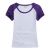 Playera Raglan para Mujer de Algodón Mangas Coloridas 10pcs/pack