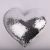 Heart Shape Blank Reversible Sequin Magic Swipe Pillow Cover Cushion Case for Sublimation
