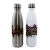 36pcs 500ml / 17oz Bowling-Shaped Vacuum Bottle for Sublimation Printing, Silver with White Patch