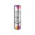 206cm Round Portable Aluminum Spiral Tower Display Case with Shelves, Top Light and Clear Panels