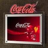 Crystal LED Super delgado Caja de luz con logotipo Tamaño A2