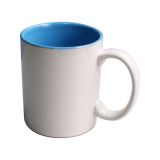 Taza de cerámica de sublimación coloreada por dentro 11OZ