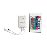 24 teclas para Controlador remoto DCde 12V para tiras LED RGB 3528 5050