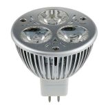 Foco LED Empotrable 3W 3 x 1W MR16