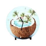 11.8" x 11.8" Round Clock Sublimation Blank Toughened Glass Photo Frame