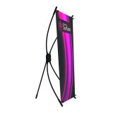 20 Pcs de tabla economica negra Stand para banner en formas de "X" (Solo stand).