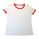 Blank Men´s Combed Cotton T-Shirt with Rim Colorful for Men for Personlized Heat Transfer Printing