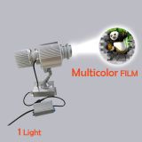 Impermeable Al aire libre IP65 10W LED estático Gobo publicidad Logo proyector de luz (con vidrio Multicolor personalizado)