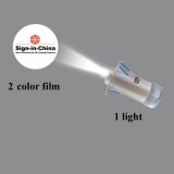 Projector de Luz LED Φ7CM 5W Logo Publicidad (1 Luz + 1 Peliculas de Dos Colores) Luz de Numero de Habitacion