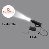 55W rotativos y estáticos Gobo ajustable publicidad Logo proyector luz LED (1 luz + película de 1 solo Color)