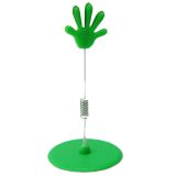 Plataforma de plástico Wobbler Clip POP Clips de papel de plástico (verde) 18 cm