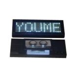 White LED Name Badge Whit Scrolling Message 4*1.3*0.2in( 102 x 33 x 5mm)