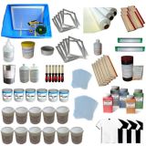 6 Color Silk Screen Printing Full Set Kit Exposure Unit & Squeegee Ink Supply
