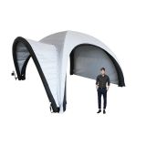 Tienda inflable con panel lateral y toldo al aire libre con gráfico personalizado, domo al aire libre en orma de araña de 19FT
