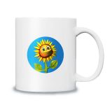 Taza de Sublimacion Mango Redondo Blanca Grado B 12 OZ para Impresion