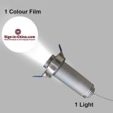 Projector de Luz LED Φ5CM 5W Logo Publicidad (1 Luz + 1 Pelicula de Color) Luz de Numero de Habitacion