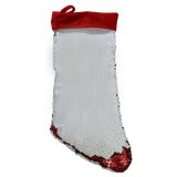 Super Style Blank Sublimation Christmas Stockings Magic Sequins  Decoration Socks for Xmas Holiday
